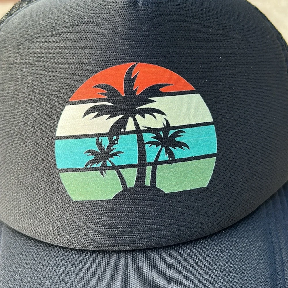 Mens Womens Hat Beach Cap Sunshade Snapback Black Brand New!